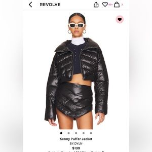 puffer skirt and jacket set